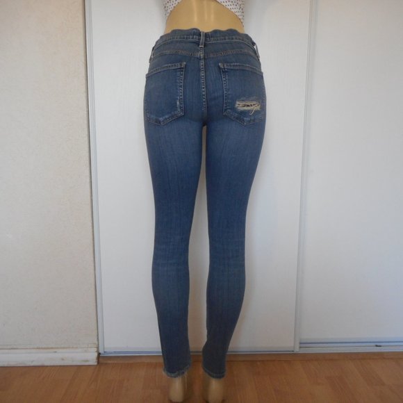 AGOLDE Jeans Size 29 Skinny Distressed Denim - Picture 6 of 15